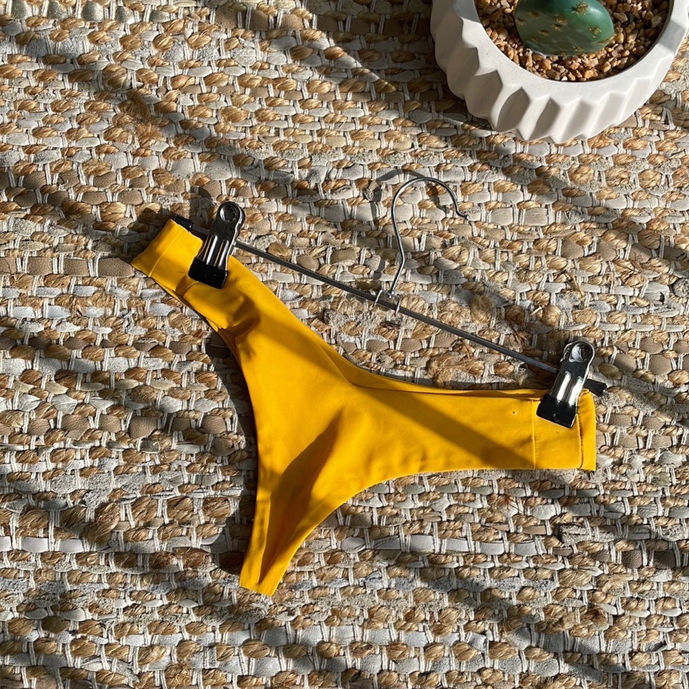 Stone Fox Yellow Thong Bottom